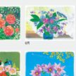 IC-263 フラワーパレットカレンダー 2027年| 色鮮やかな花の絵画が美しいフラワーアート