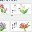 IC-272H 花ごよみカレンダー壁掛け 2027年｜ 四季の花と詩を美しく描いた心和む和風花カレンダー