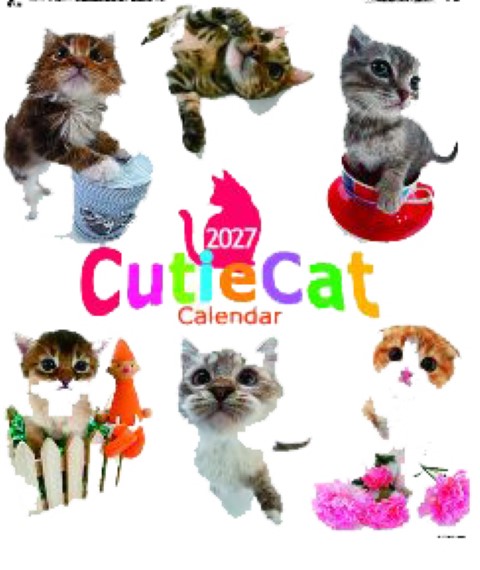 SP-061 キューティーキャット卓上カレンダー 2027年｜ すみっコぐらし 仲間たち大集合の愛らしい卓上カレンダー