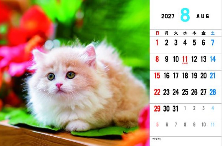 SP-302 ウィズドッグ＆キャット卓上カレンダー 2027年｜ 犬も猫も大好き！可愛い動物卓上カレンダー